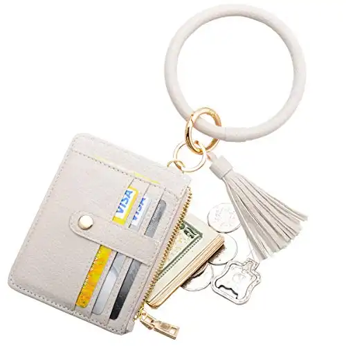 Wristlet Bracelet Keychain Card Holder