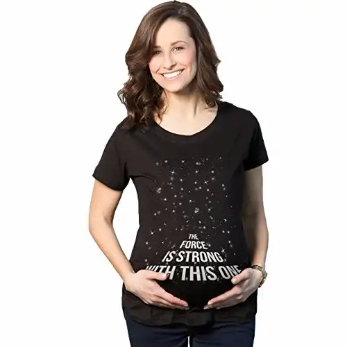 Maternity Force is Strong Funny Pregnancy T Shirt