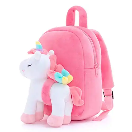 Lazada Toddler Backpack Stuffed Unicorn Toys Kids Backpacks White 9.5"