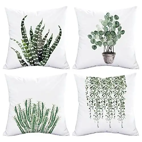 Plants Throw Pillow Covers