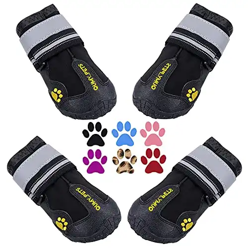 QUMY Dog Boots Paw Protectors Shoes