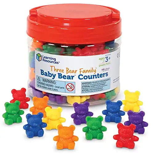 Learning Resources Baby Bear Counters - 102 Pieces
