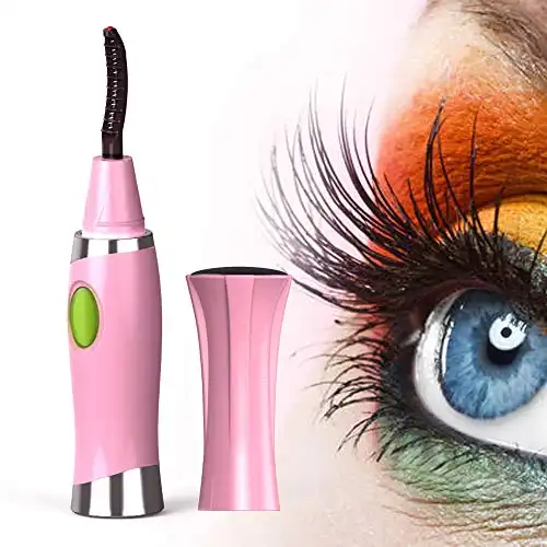Heated Eyelash Curler, ZLiME Electric Eyelash Curler Electronic Eye Lashes Curling Comb Quick Heating Long Lasting USB Rechargeable Natural