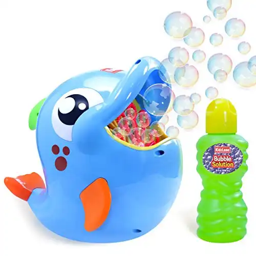 Kidzlane Bubble Machine for Kids | 2 Speed Bubble Blower Toy