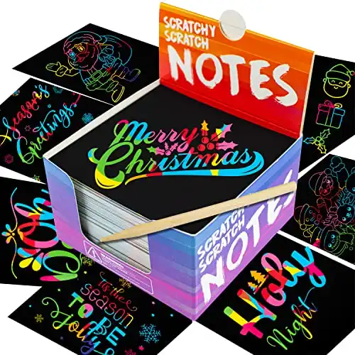 Rainbow Scratch Art for Kids Mini Notes