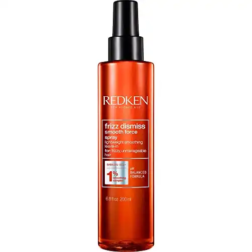 Redken Frizz Dismiss Smooth Force | For Frizzy Hair | Lightweight Smoothing Lotion Spray Detangles & Protects Against Frizz | Sulfate Free