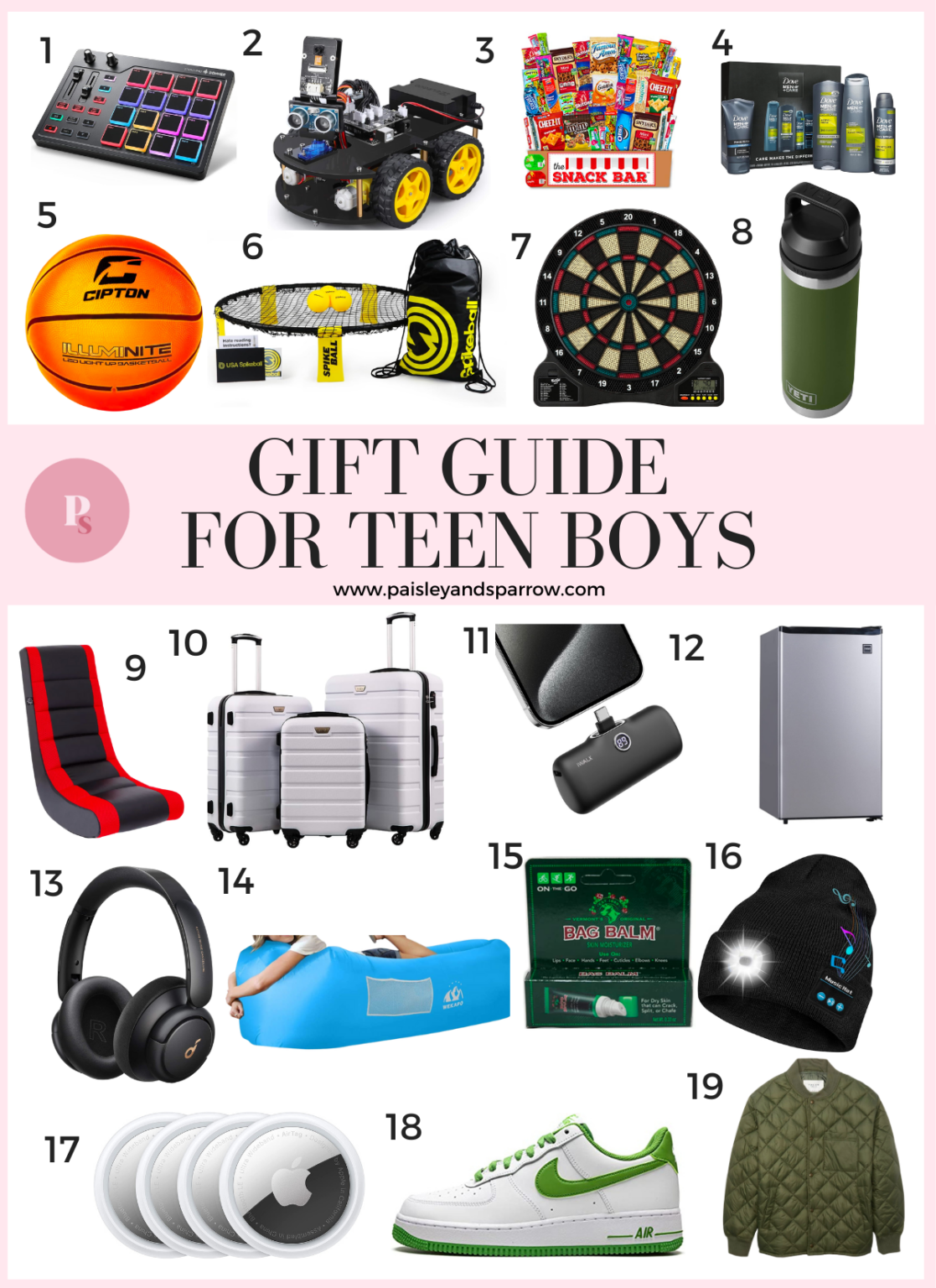 19 Top Gifts for Teenage Boys (2023) - Paisley & Sparrow