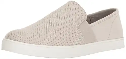 Dr. Scholl's Shoes Women's Luna Sneaker, Greige Microfiber Perforated