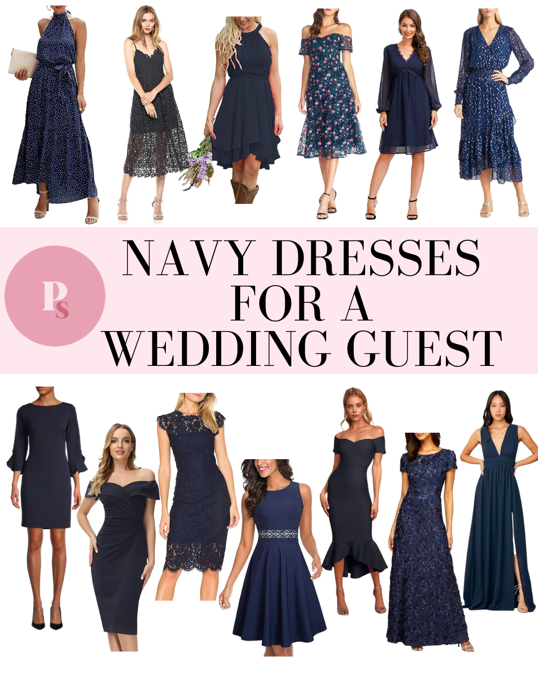 50 Pretty Navy Blue Dresses To Wear To A Wedding  Prada  Pearls