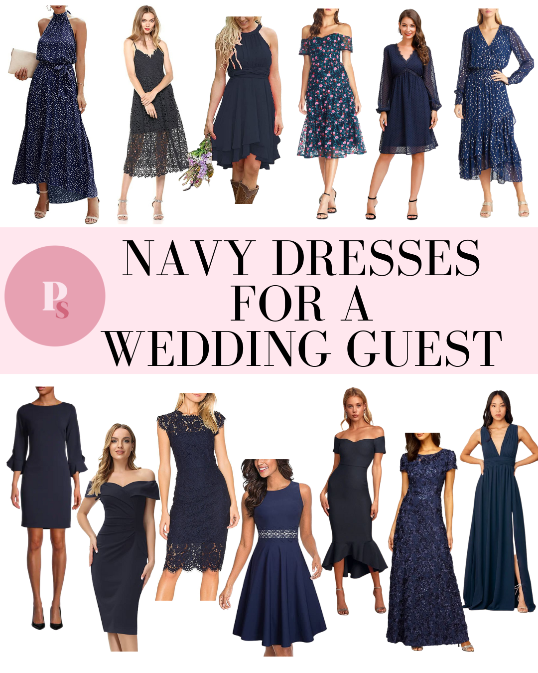 13 Best Navy Blue Dresses For Wedding Guests 2024 Paisley Sparrow