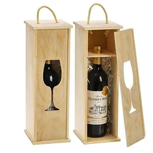 2 Pack Wooden Wine Gift Box