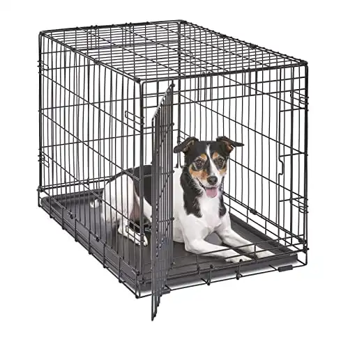 MidWest Homes for Pets Newly Enhanced Single; Double Door New World Dog Crate