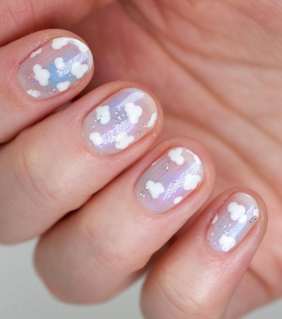 shimmer cloud nails