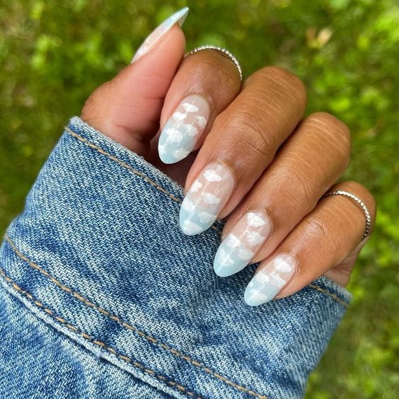 blue tip cloud nails