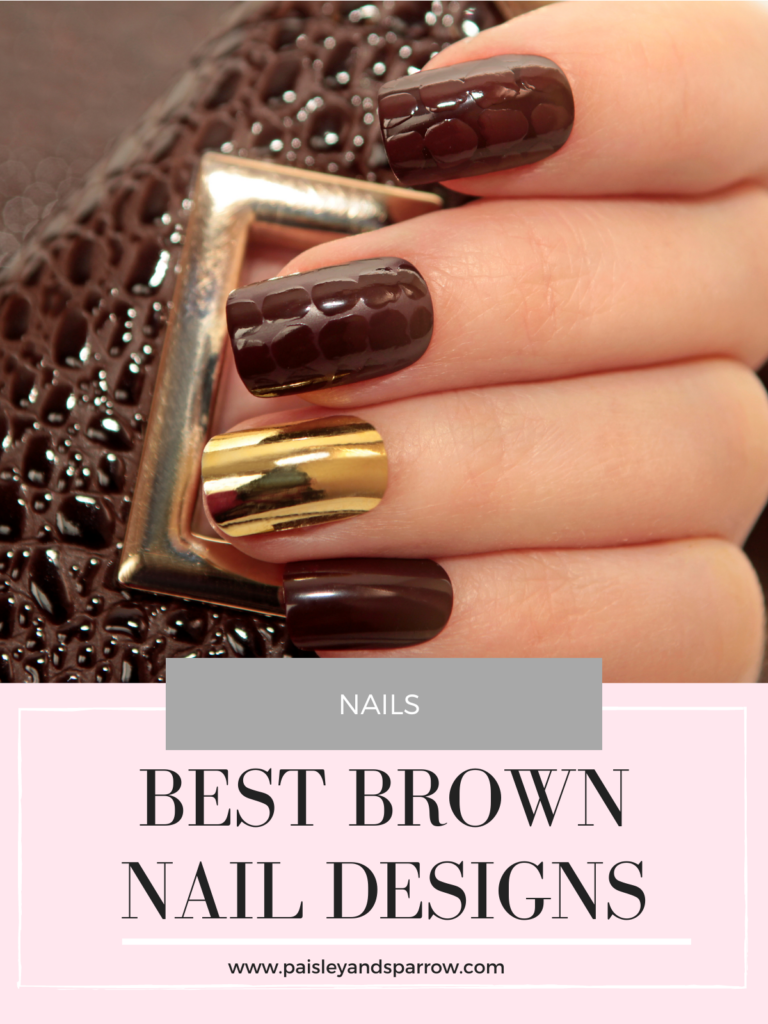 30 Gorgeous Brown Nail Designs To Try In Fall