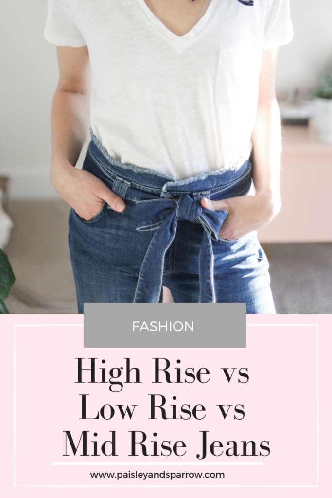 High rise vs store low rise pants