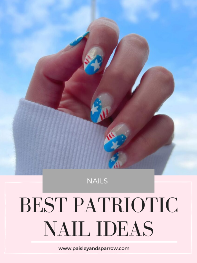 17 Cute Patriotic Nail Ideas - Paisley & Sparrow