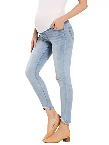 Maternity Low-Rise Skinny Ankle Jeans