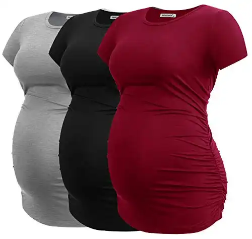 Side Ruched Shirt 3-Pack