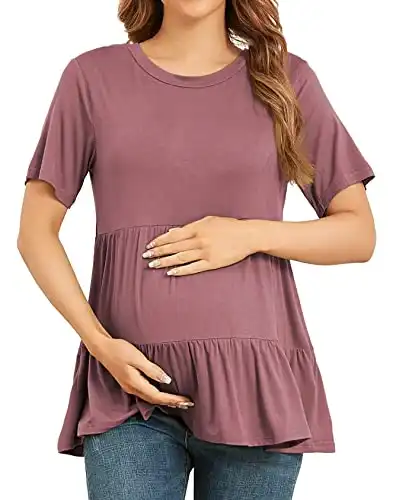 Tiered Maternity Top