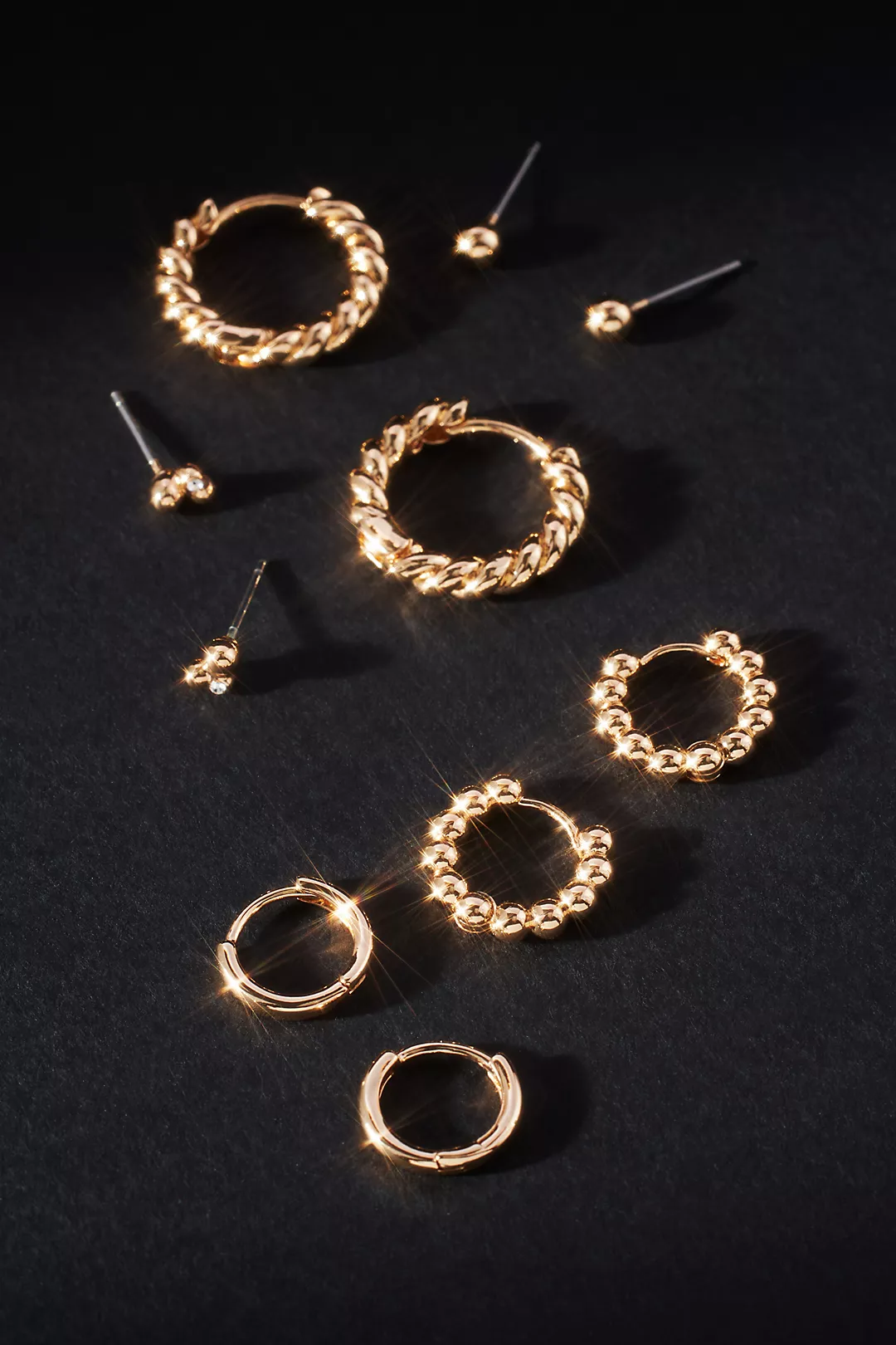 Set of Five Mix-and-Match Earrings