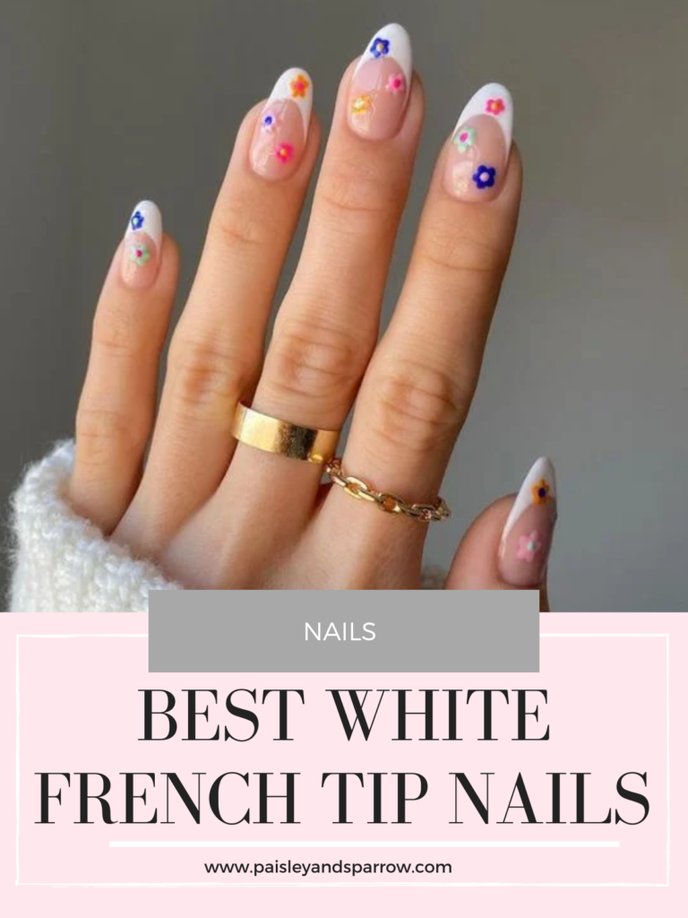 White French Tip Acrylic Nail Designs - Cute Nails