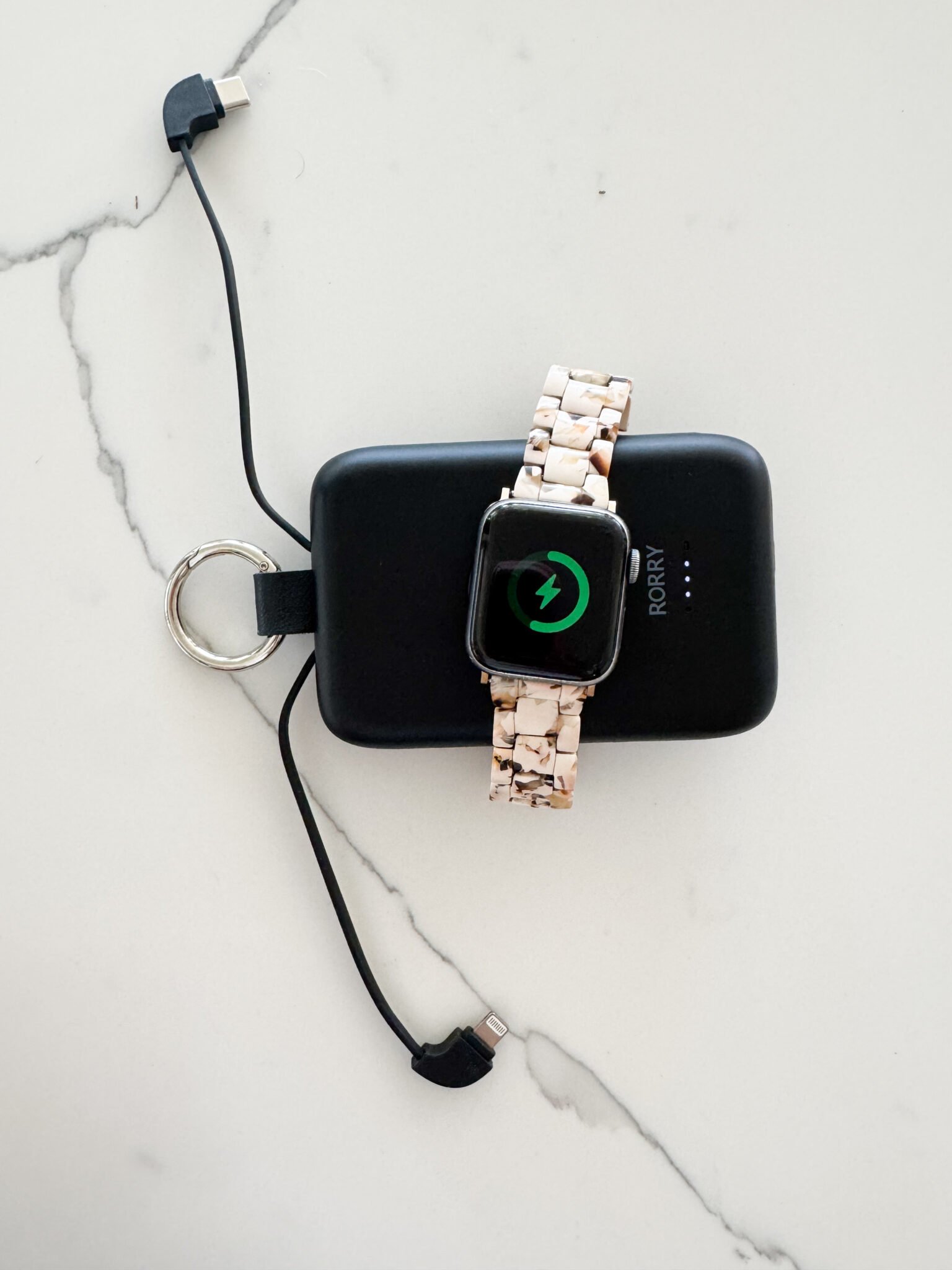  Portable charger charging Apple Watch