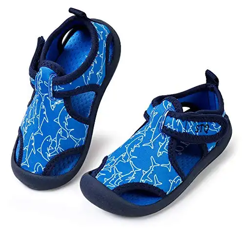 STQ Boys Water Shoes Lightweight Comfortable Non-Slip Swim Sandals