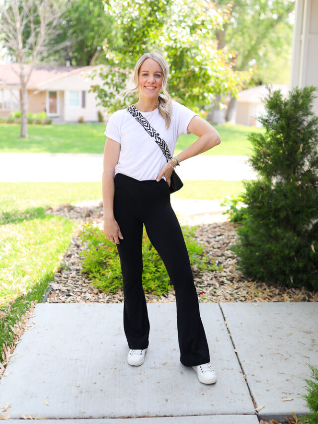 How to Style Flared Leggings