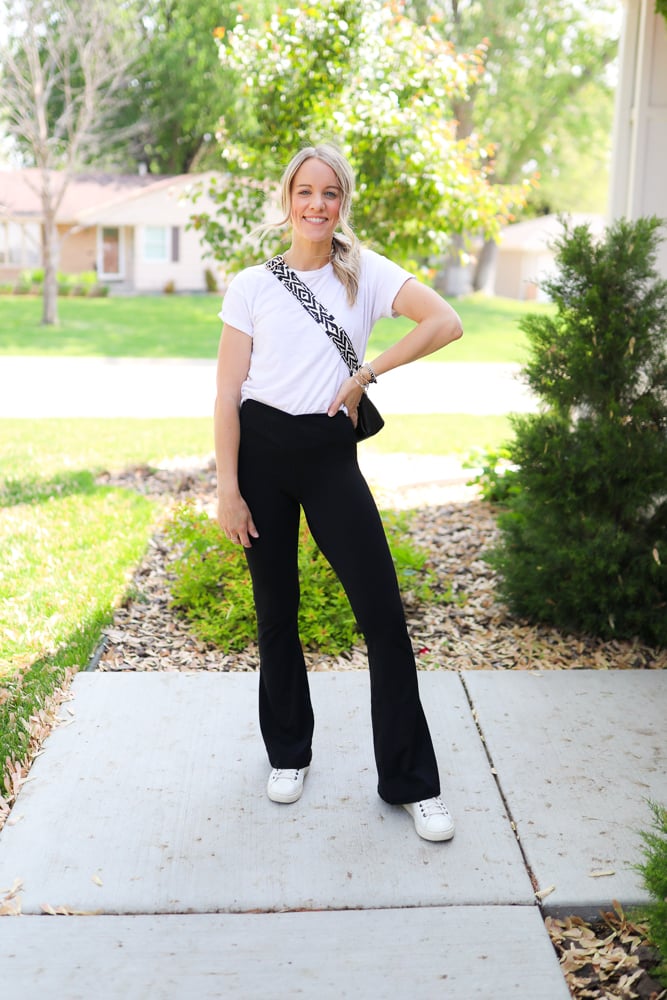 Outfit Ideas with Black Flare Pants
