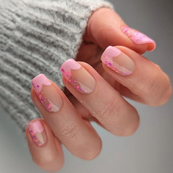 pink heart tips