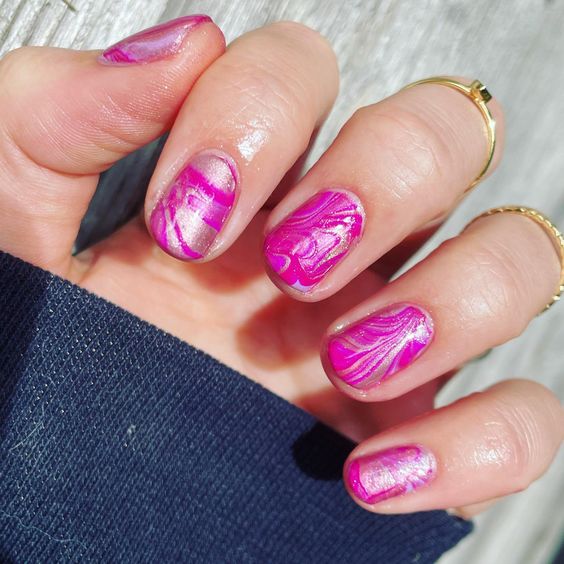 18 Hot Pink Nail Designs That Bring Barbiecore to Your Fingertips