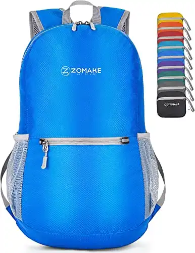 ZOMAKE Ultra Lightweight Hiking Backpack 20L - Water Resistant Small Backpack Packable Daypack for Women Men(Dark Blue)
