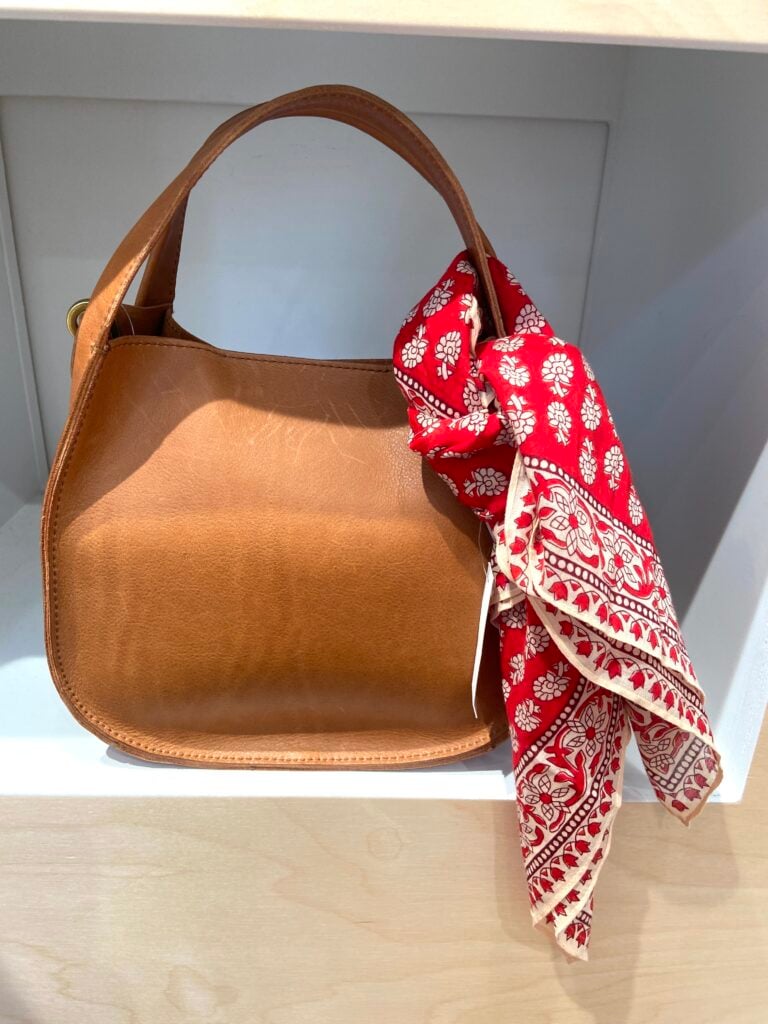 Madewell bag and bandana