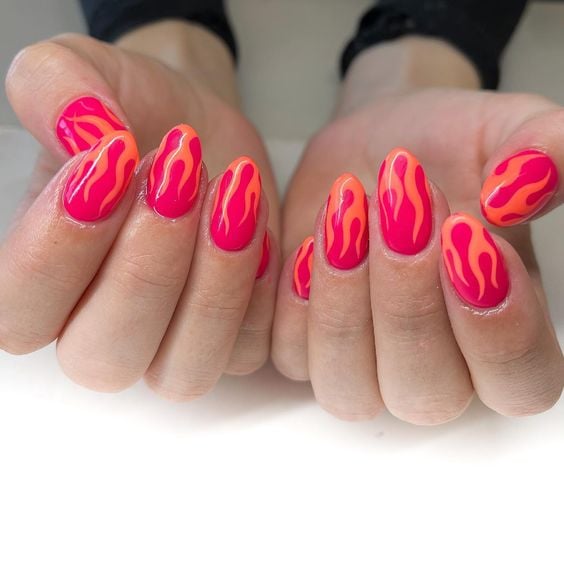 neon flames