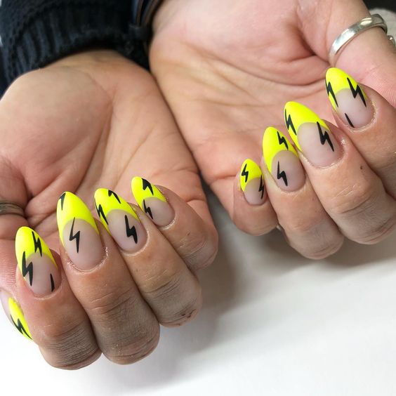 neon tips and lightning bolts