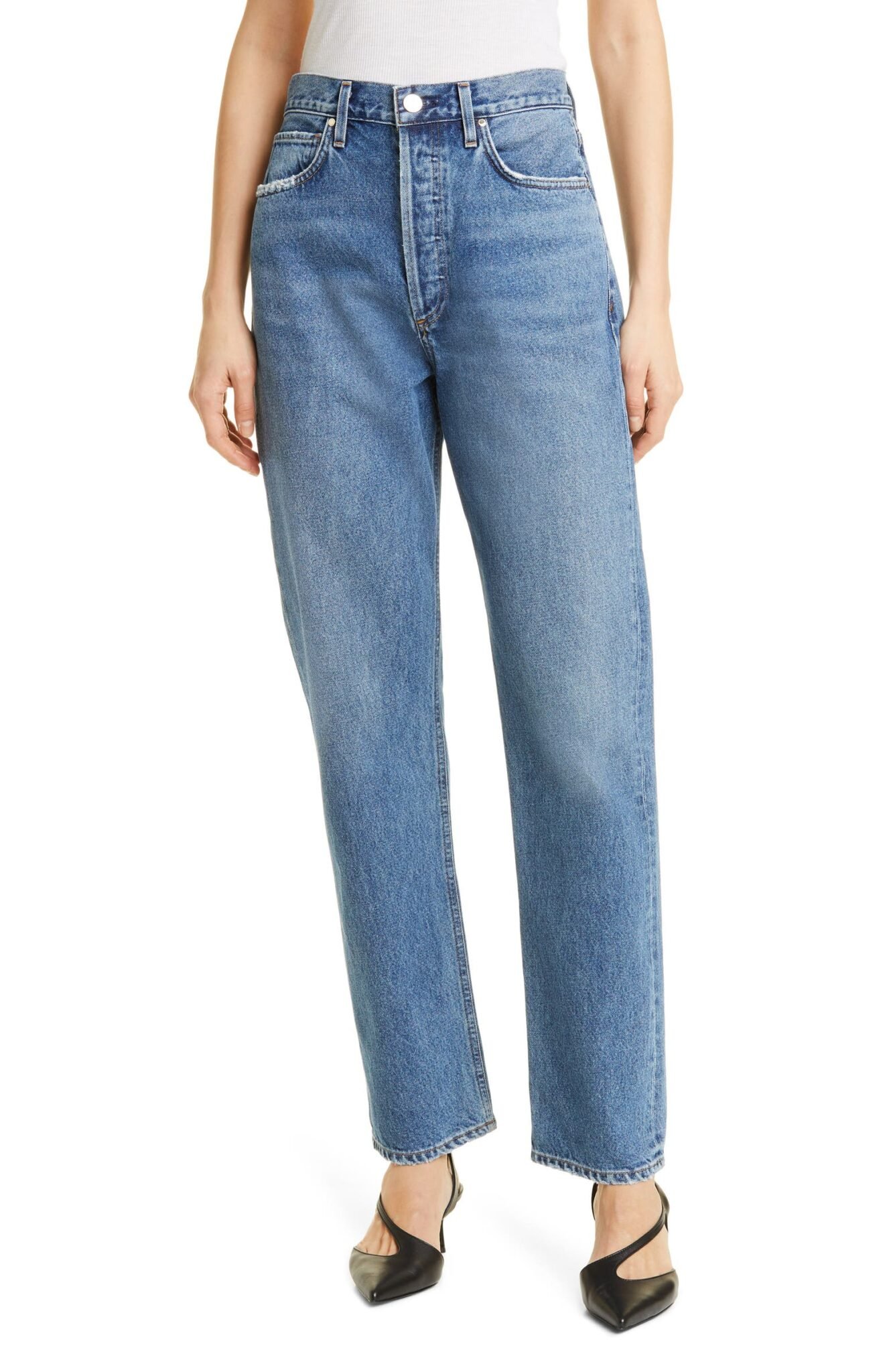 Relaxed Straight Leg Jeans