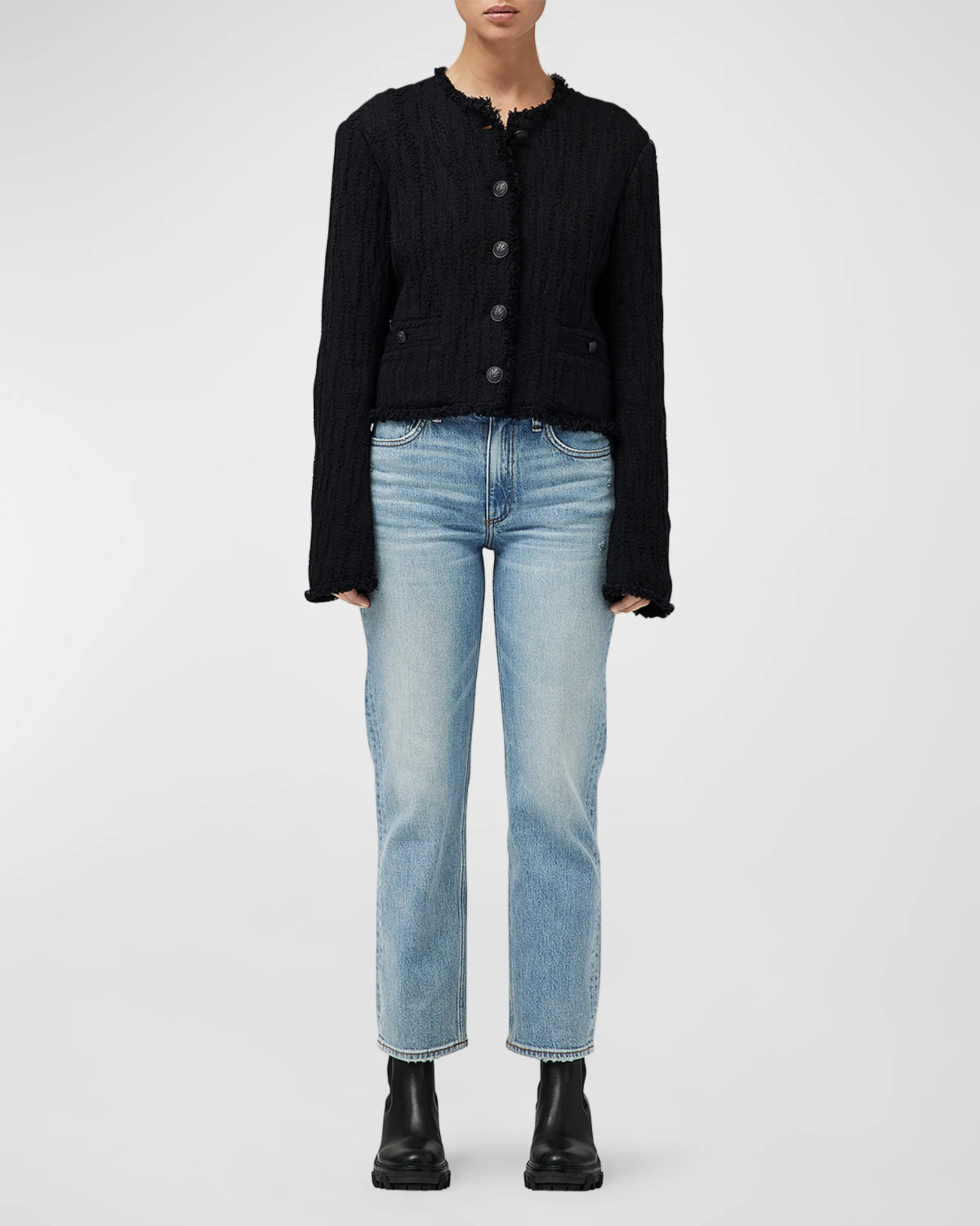 Harlow Mid-Rise Straight Jeans