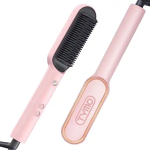 TYMO Ring Pink Hair Straightener Brush