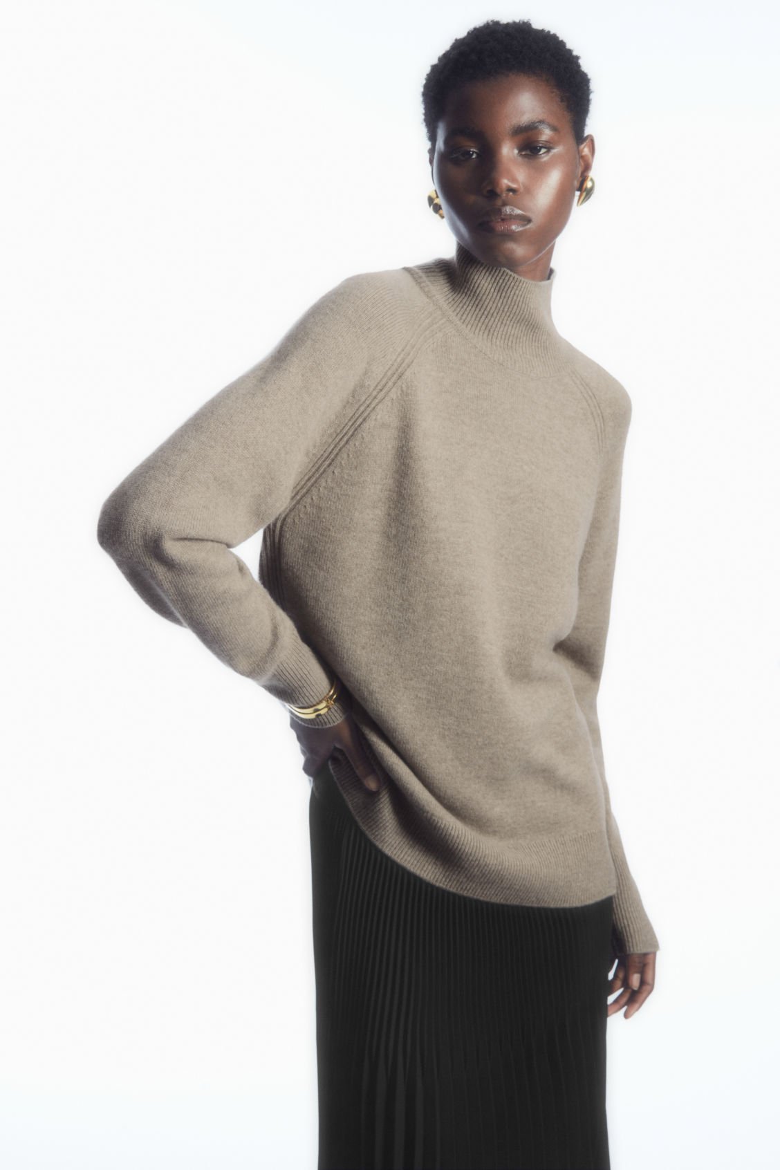 Pure Cashmere Turtleneck Sweater