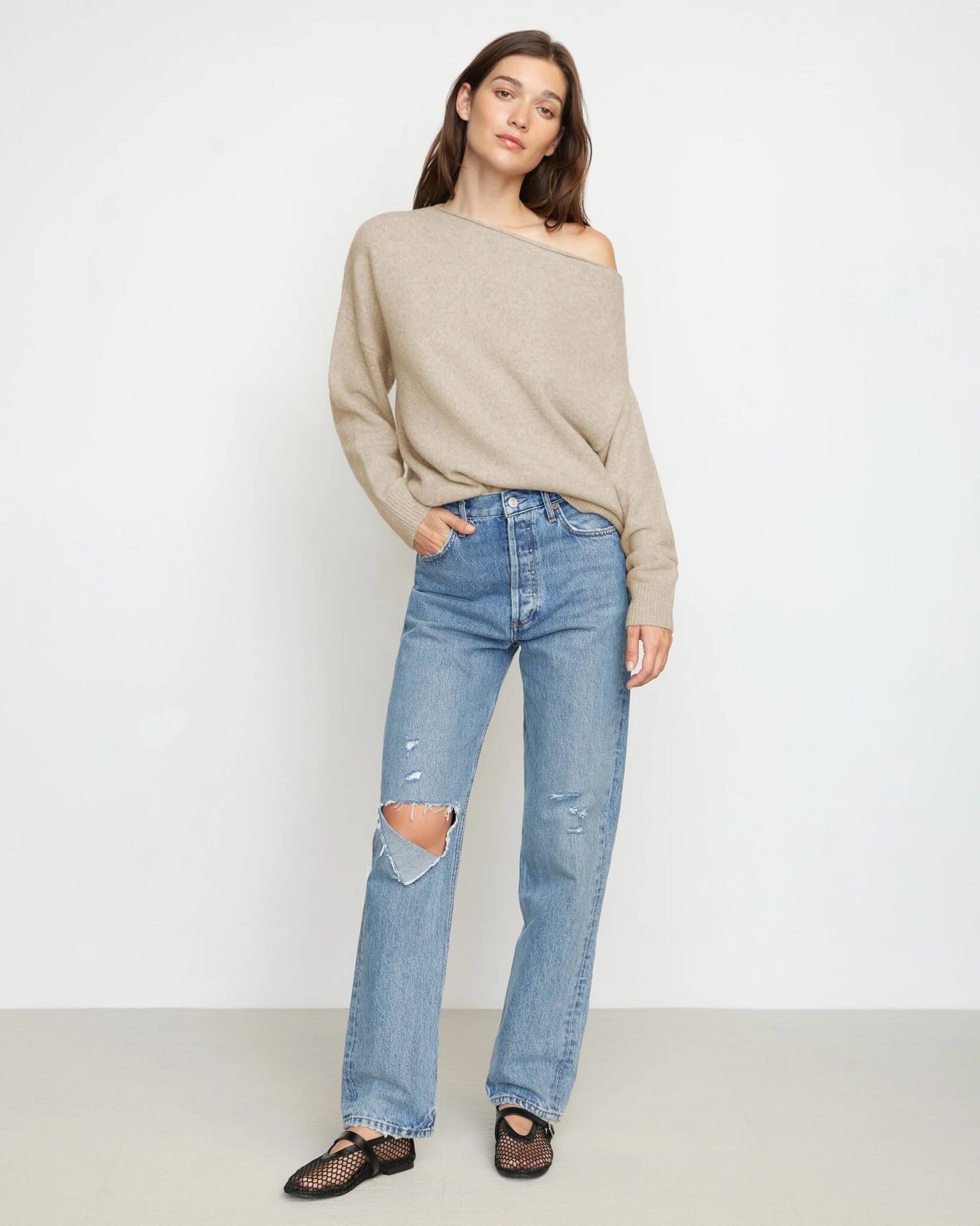 Iris Off Shoulder Sweater