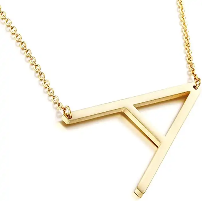 Initial Necklace 18K Gold Plated