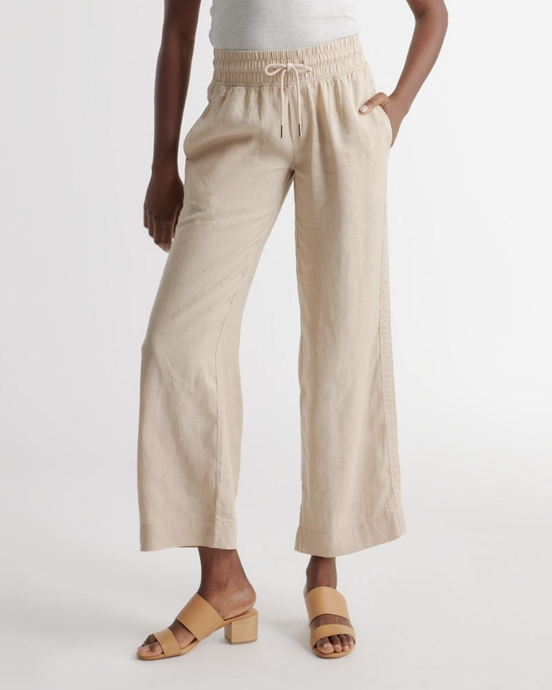 100% European Linen Wide Leg Pant