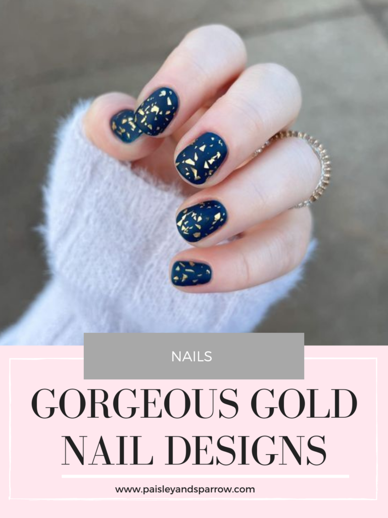 best gold nail designs