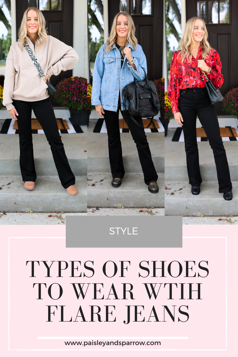 shoes to wear with flare jeans