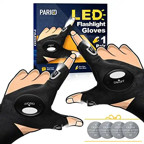 PARIGO LED Flashlight Gloves Gifts
