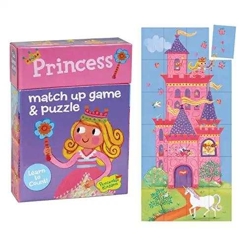 Princess 2-in-1 Match Up Memory Game and Floor Puzzle (24 Piece)