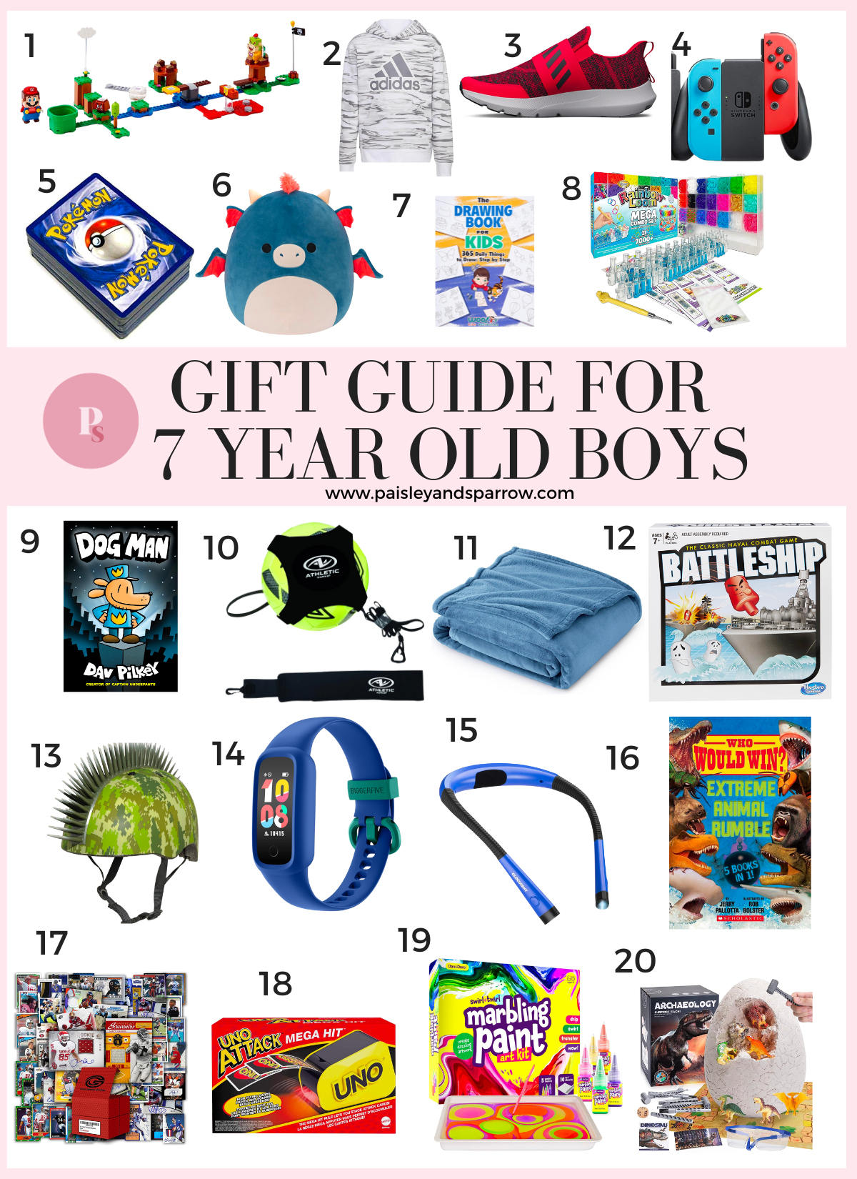 20 Fun Gifts 7 Year Old Boys Will Love 2024 Paisley Sparrow