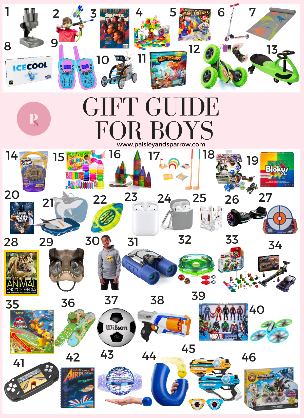 46 Unique Gift Ideas for Boys 2024 Paisley Sparrow