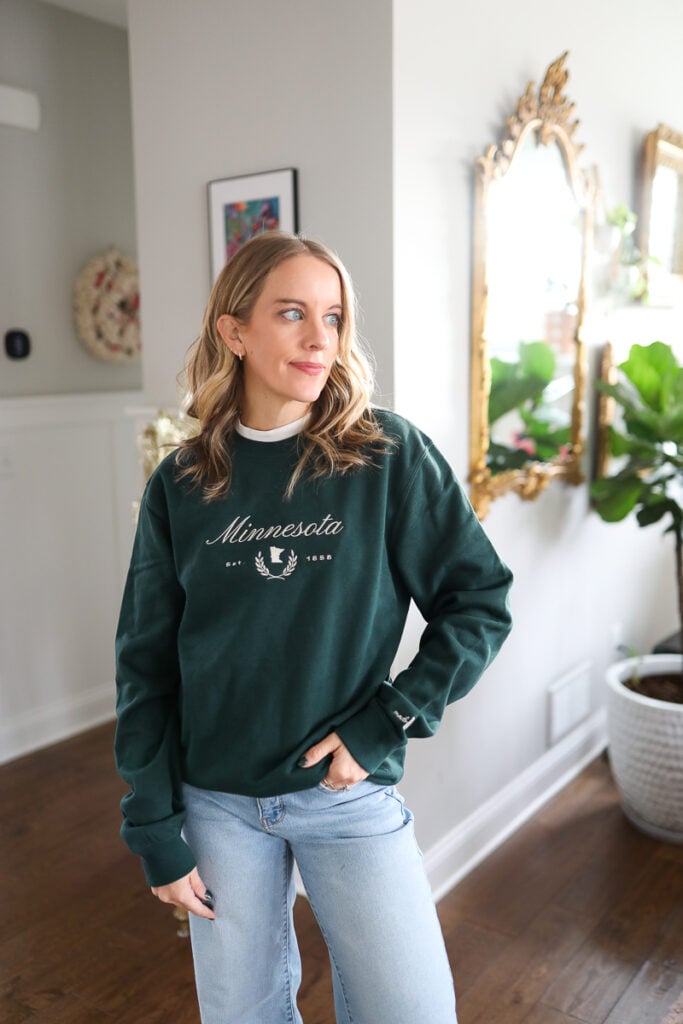 made in minn sweatshirt